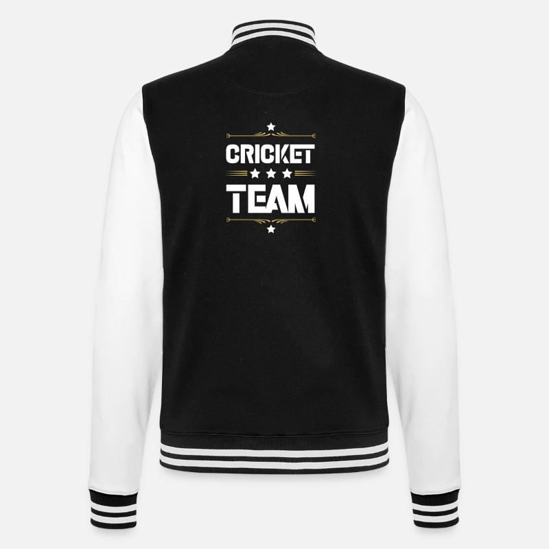 Cricket Team - College-Sweatjacke - Schwarz/Weiß