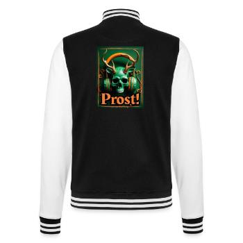 Prost! - College-Sweatjacke - Schwarz/Weiß - Hinten - Marisol (170cm)