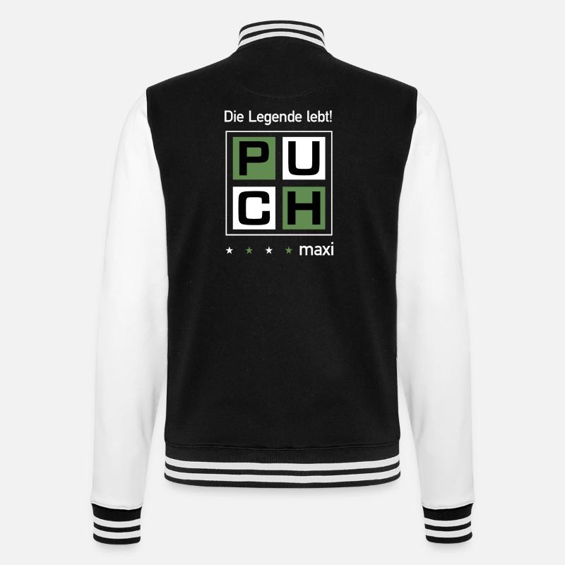 Puch Maxi - College-Sweatjacke - Schwarz/Weiß