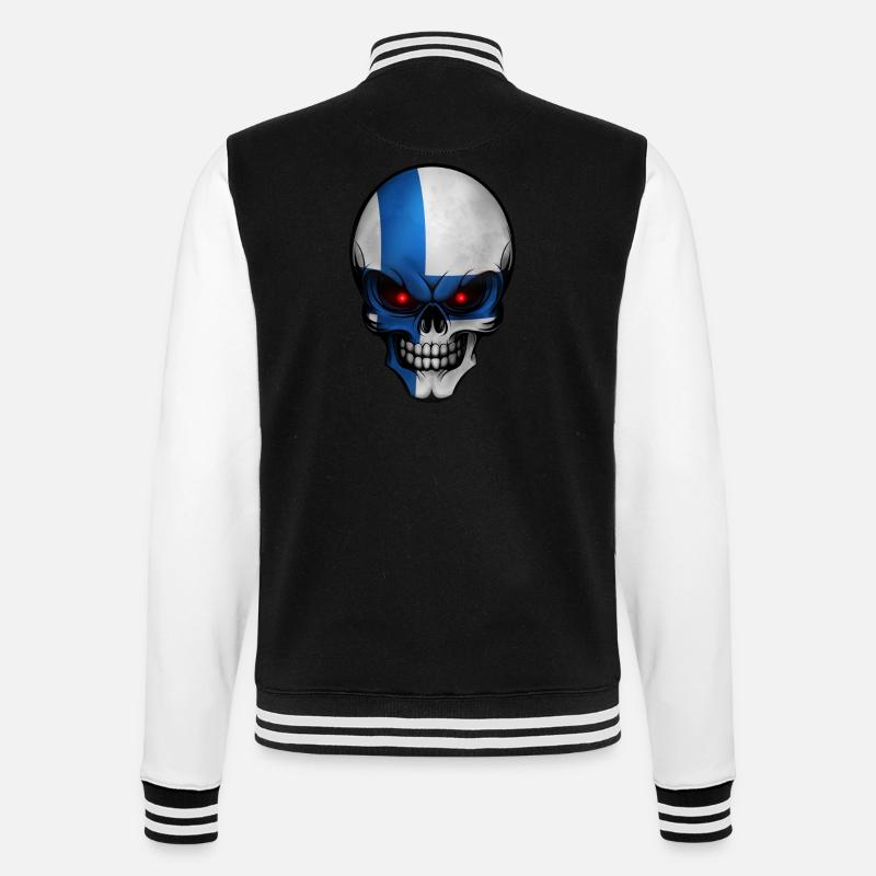 Crâne Finlande conçoit Allround - Veste Teddy - noir/blanc