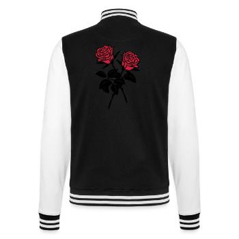 Rosen - College-Sweatjacke - Schwarz/Weiß - Hinten - Marisol (170cm)