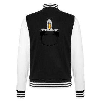 Bag Seagull On the way - College Sweat Jacket - black/white - Back - Marisol (170cm)
