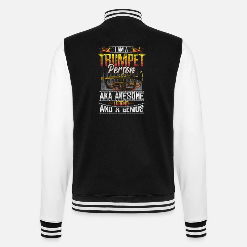 Trompete Konzert - College-Sweatjacke - Schwarz/Weiß