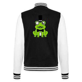 Sir Frog Gentlemen Cylindre - Veste Teddy - noir/blanc - Dos - Marisol (170cm)