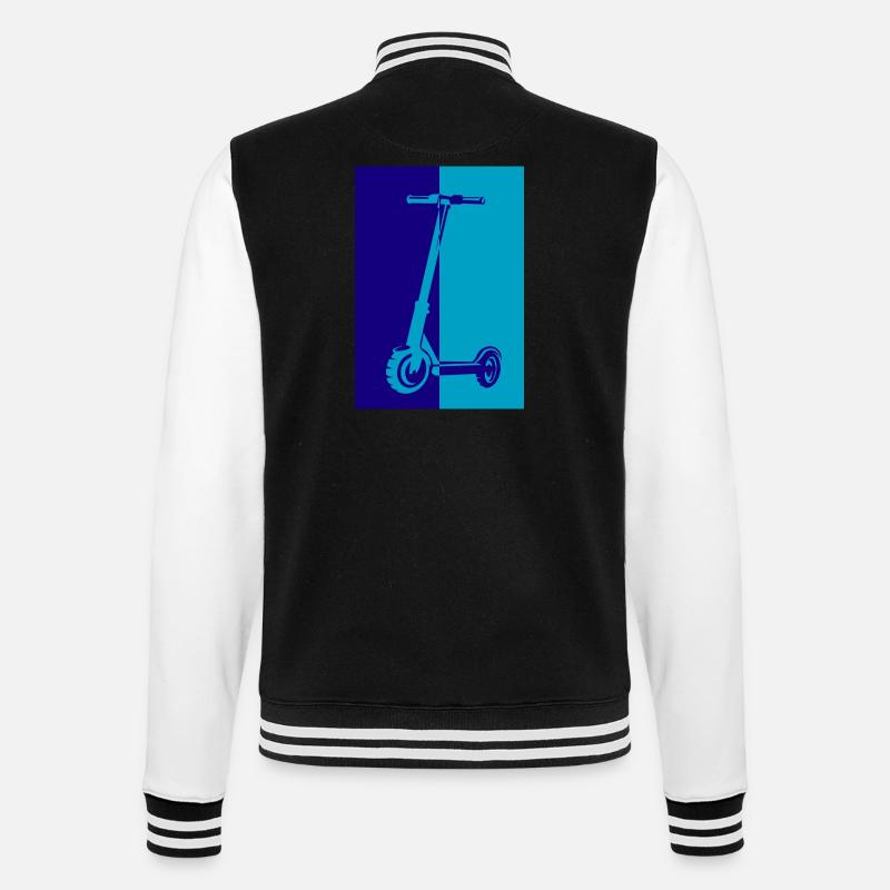 E-Scooter E-Roller Scooter - College Sweat Jacket - black/white