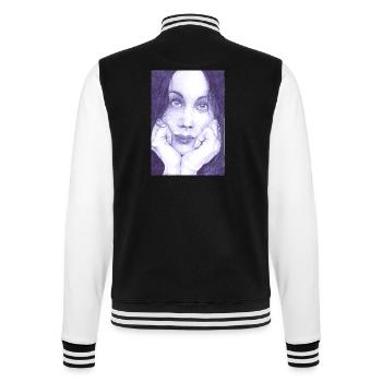 Visage de femme - Veste Teddy - noir/blanc - Dos - Marisol (170cm)