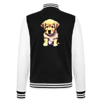 Golden Retriever Dog Owner Dog Puppy - Veste Teddy - noir/blanc - Dos - Marisol (170cm)