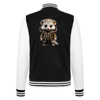 Monsieur Spike - Veste Teddy - noir/blanc - Dos - Marisol (170cm)