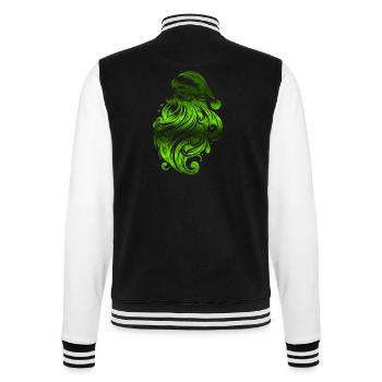 Weihnachten Weihnachtsmann Weihnachtsmann ungezogene Feiertage Winter - College-Sweatjacke - Schwarz/Weiß - Hinten - Marisol (170cm)