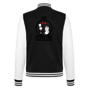 je t'aime 1 - Veste Teddy - noir/blanc - Dos - Marisol (170cm)