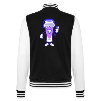 Party Beer Peace Hand Alcohol Glass Booze Drink Drink - College Sweat Jacket - black/white - Back - Marisol (170cm)