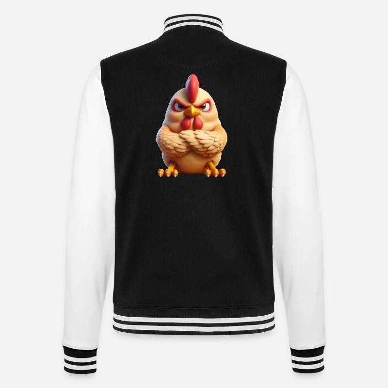 grim 2 - College Sweat Jacket - black/white