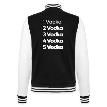 Vodka - College-Sweatjacke - Schwarz/Weiß - Hinten - Marisol (170cm)