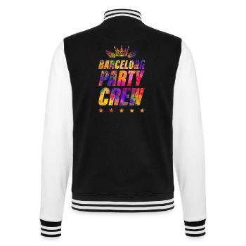 Équipe de fête de Barcelone - Veste Teddy - noir/blanc - Dos - Marisol (170cm)