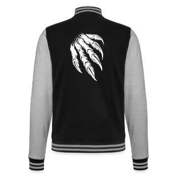 claw - College Sweat Jacket - black/heather grey - Back - Marisol (170cm)