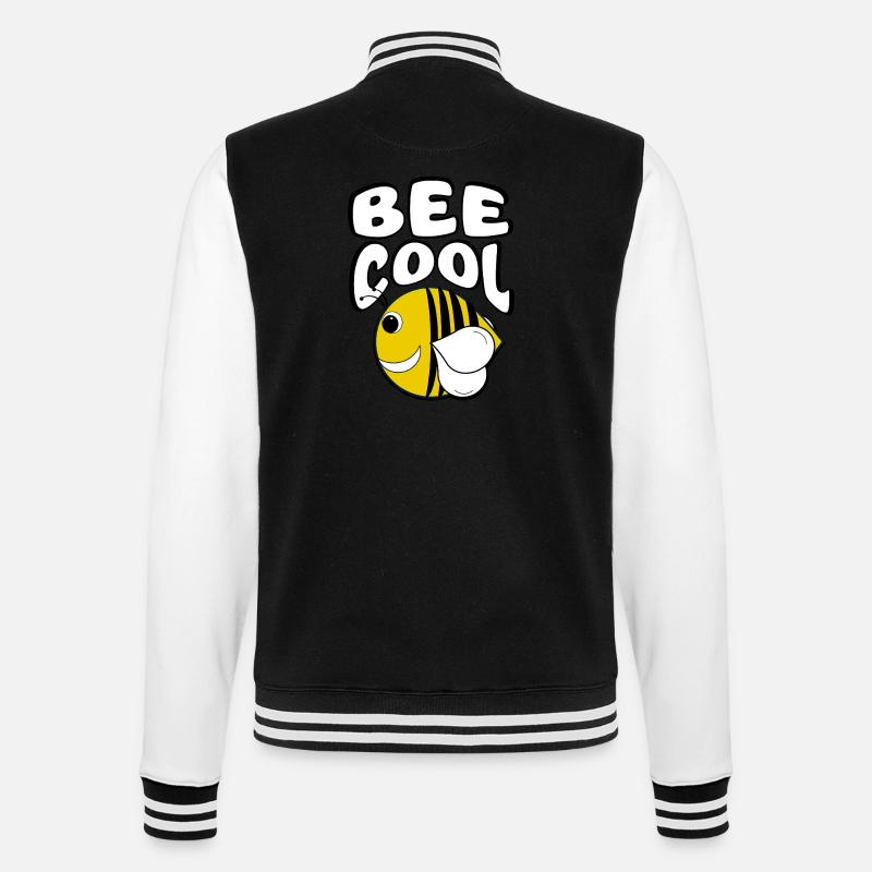 Cool Bee - College Sweat Jacket - black/white