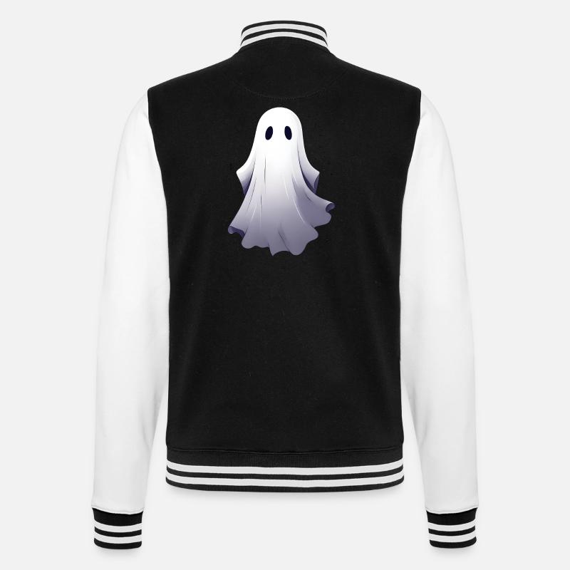 Halloween Ghosts Ghost Gift Idea - College Sweat Jacket - black/white