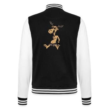 Elch - College-Sweatjacke - Schwarz/Weiß - Hinten - Marisol (170cm)