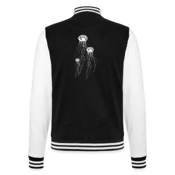 Jellyfish - College Sweat Jacket - black/white - Back - Marisol (170cm)