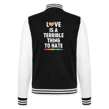 L’amour est une chose terrible à haïr - Veste Teddy - noir/blanc - Dos - Marisol (170cm)