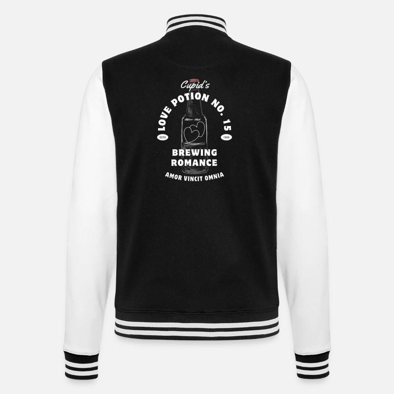 Cupid Potion No.15 Romance Brew - College Sweat Jacket - black/white