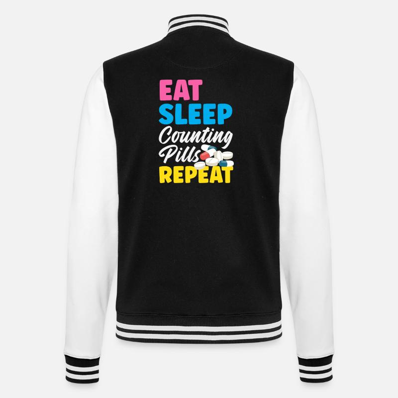 Pharmacien Technicien Pharmaceutique - Veste Teddy - noir/blanc