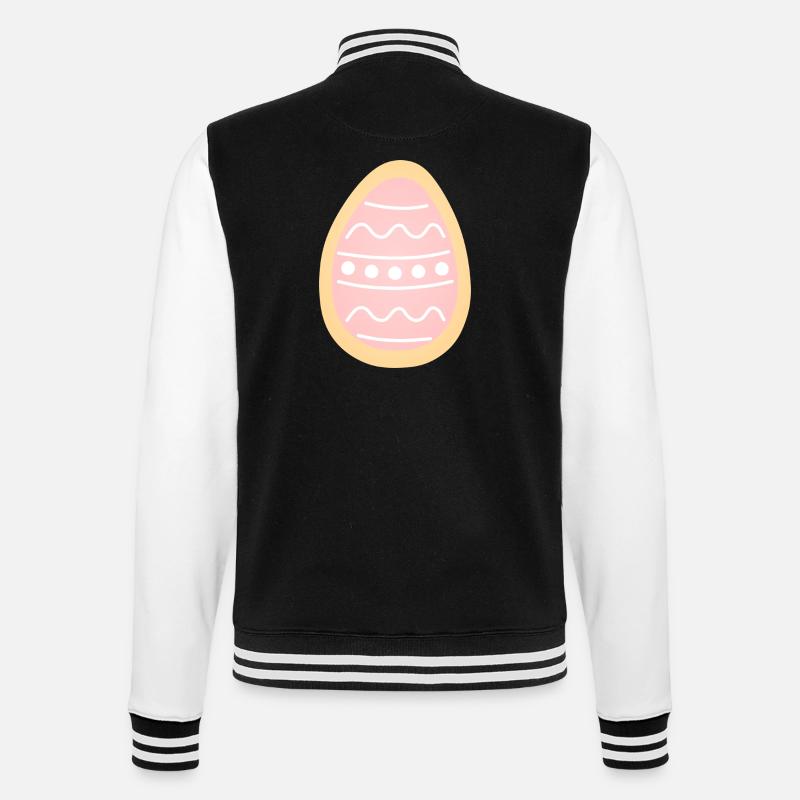 Pastel Easter Egg Cookie - College Sweat Jacket - black/white
