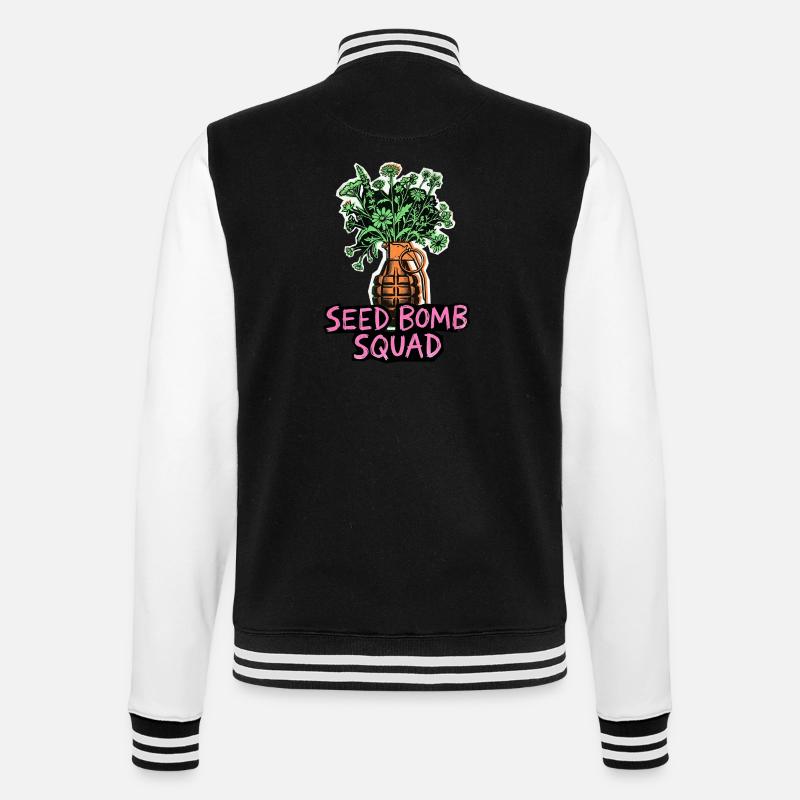 Avenir de la plantation de graines - Veste Teddy - noir/blanc