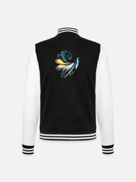 Fractal - Veste Teddy - noir/blanc