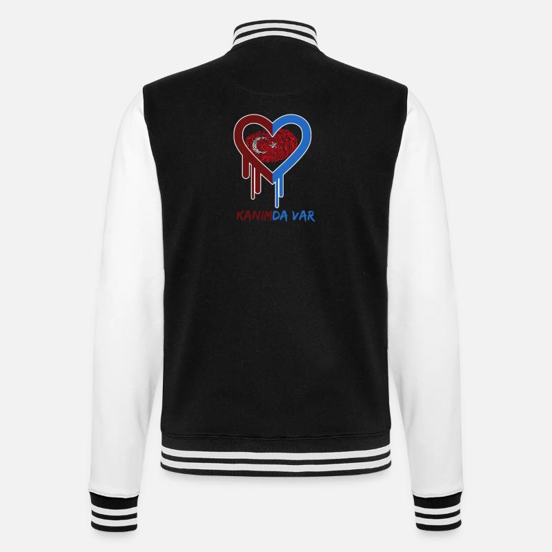 Kanimda Var - College-Sweatjacke - Schwarz/Weiß