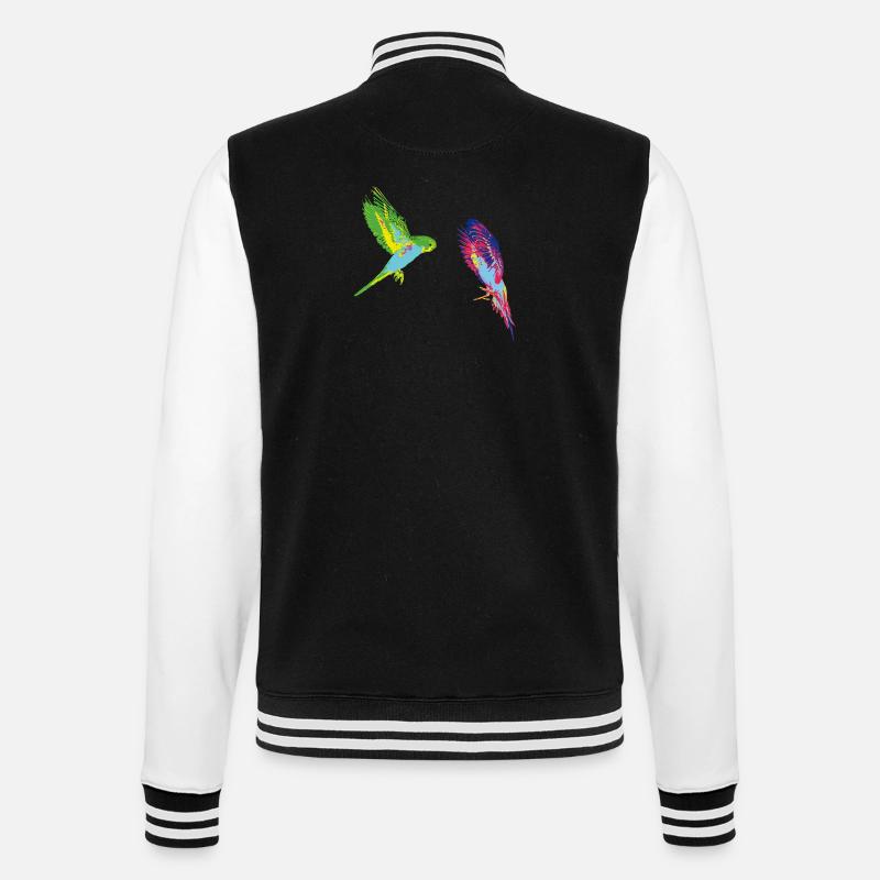 PopArt Perruches - Veste Teddy - noir/blanc