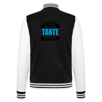 Funshirt Tante - College-Sweatjacke - Schwarz/Weiß - Hinten - Marisol (170cm)