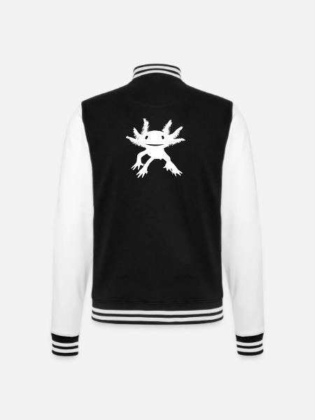AXOLOTL - College-Sweatjacke - Schwarz/Weiß