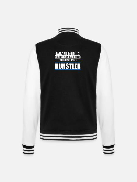 KÜNSTLER - College-Sweatjacke - Schwarz/Weiß