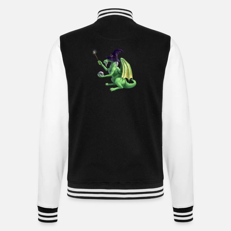 dragon wizard - College-Sweatjacke - Schwarz/Weiß