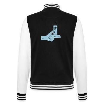 Pistolero Cóctel - College-Sweatjacke - Schwarz/Weiß - Hinten - Marisol (170cm)