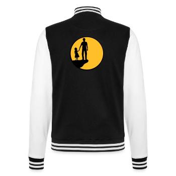 Mond Vater Tochter - College-Sweatjacke - Schwarz/Weiß - Hinten - Marisol (170cm)