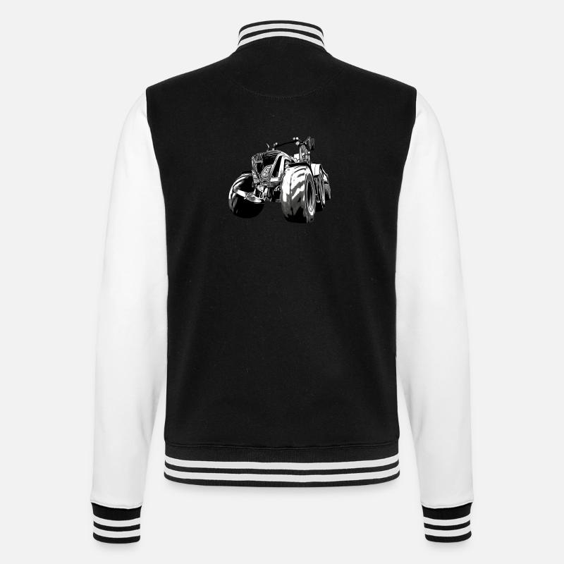 Tractor - College Sweat Jacket - black/white