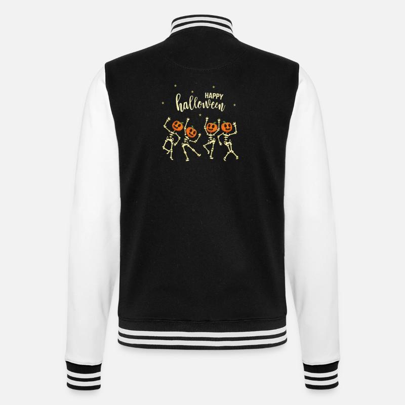 Happy Halloween - Pumpkin Skeleton Dance - Veste Teddy - noir/blanc