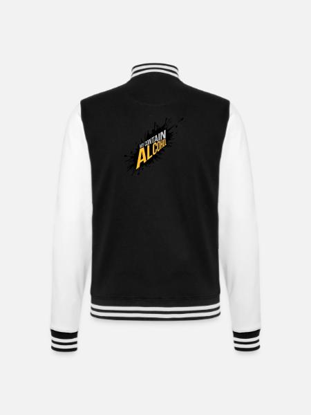 Farbklecks May Contain Alcohol - College Sweat Jacket - black/white