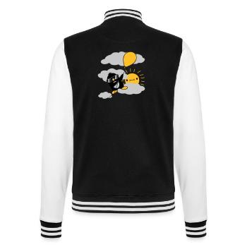 Flying Penguin Balloon Sun - College Sweat Jacket - black/white - Back - Marisol (170cm)