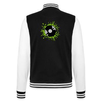 Gouttes de disque vinyle Color blobs - Veste Teddy - noir/blanc - Dos - Marisol (170cm)