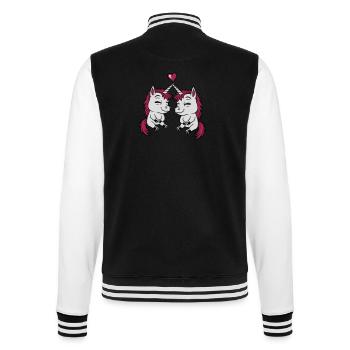 2 Amis Licorne Amour - Veste Teddy - noir/blanc - Dos - Marisol (170cm)