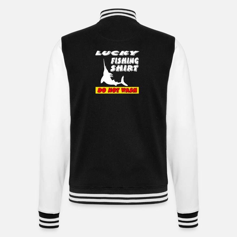 Angling - College Sweat Jacket - black/white