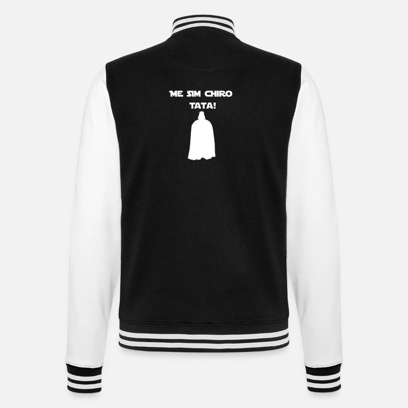 Me sim chiro Tata! (blanc) - Veste Teddy - noir/blanc