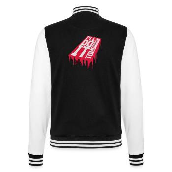 Citation de Do It Tomorrow - Veste Teddy - noir/blanc - Dos - Marisol (170cm)