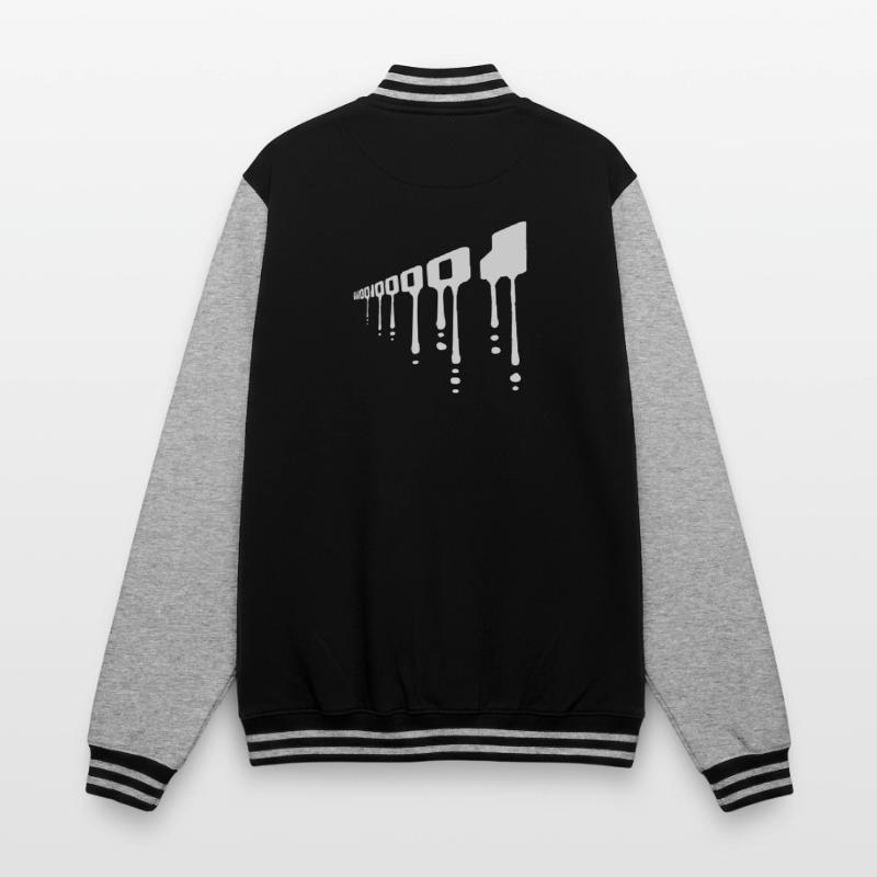 Binary Code Program Language College Sweat Jacket