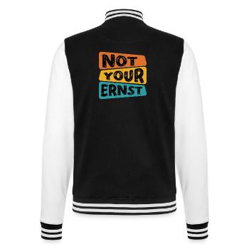 Not Your Ernst - Veste Teddy - noir/blanc - Dos - Marisol (170cm)