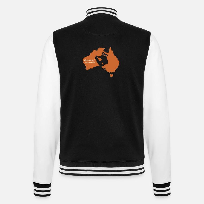 Adventures down under - College-Sweatjacke - Schwarz/Weiß