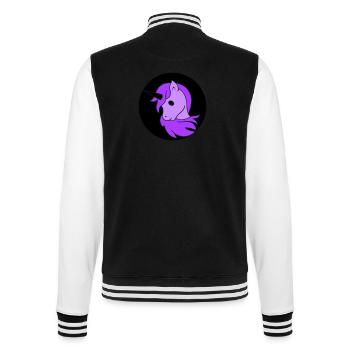 Unicorn - College Sweat Jacket - black/white - Back - Marisol (170cm)
